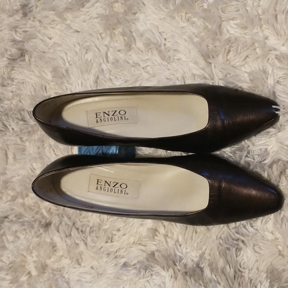 Enzo Angiolini woman's size 8M dark bronze dress shoes 2.25" heels 👠 Brazilian - Picture 12 of 12